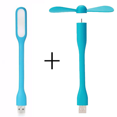 USB Fan and USB LED Light Lamp